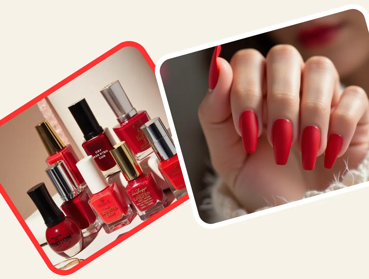 red nail polish