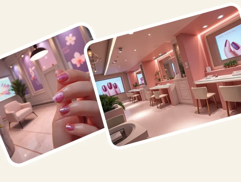 Modern polish nail bar in 2025 featuring trendy manicures, stylish interiors, and high-tech nail care equipment.