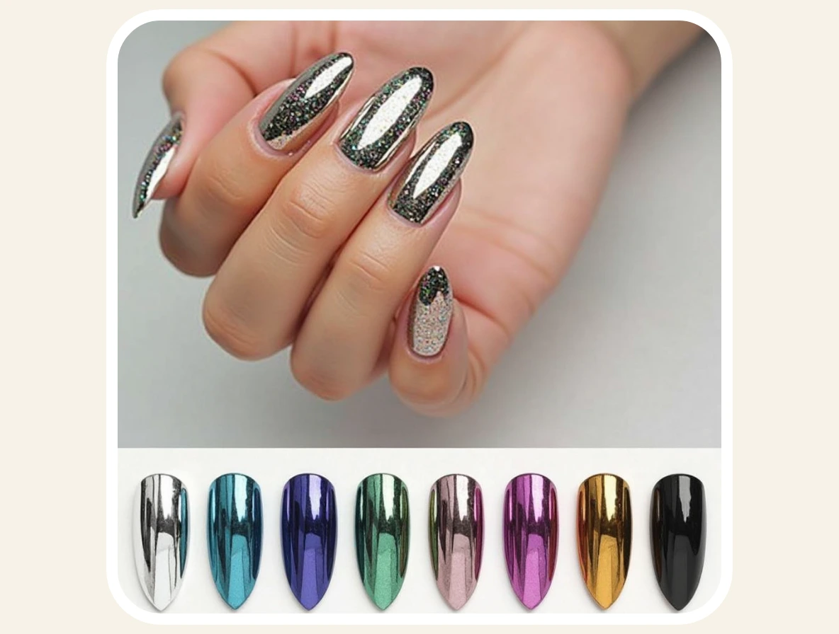 chrome nail colors