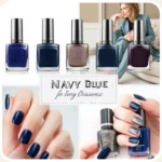 navy blue nail polish