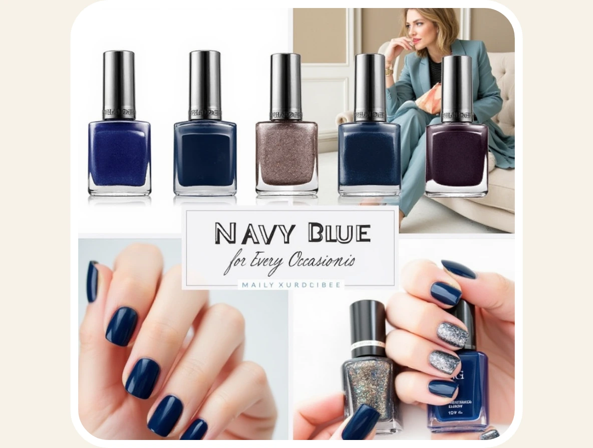 navy blue nail polish